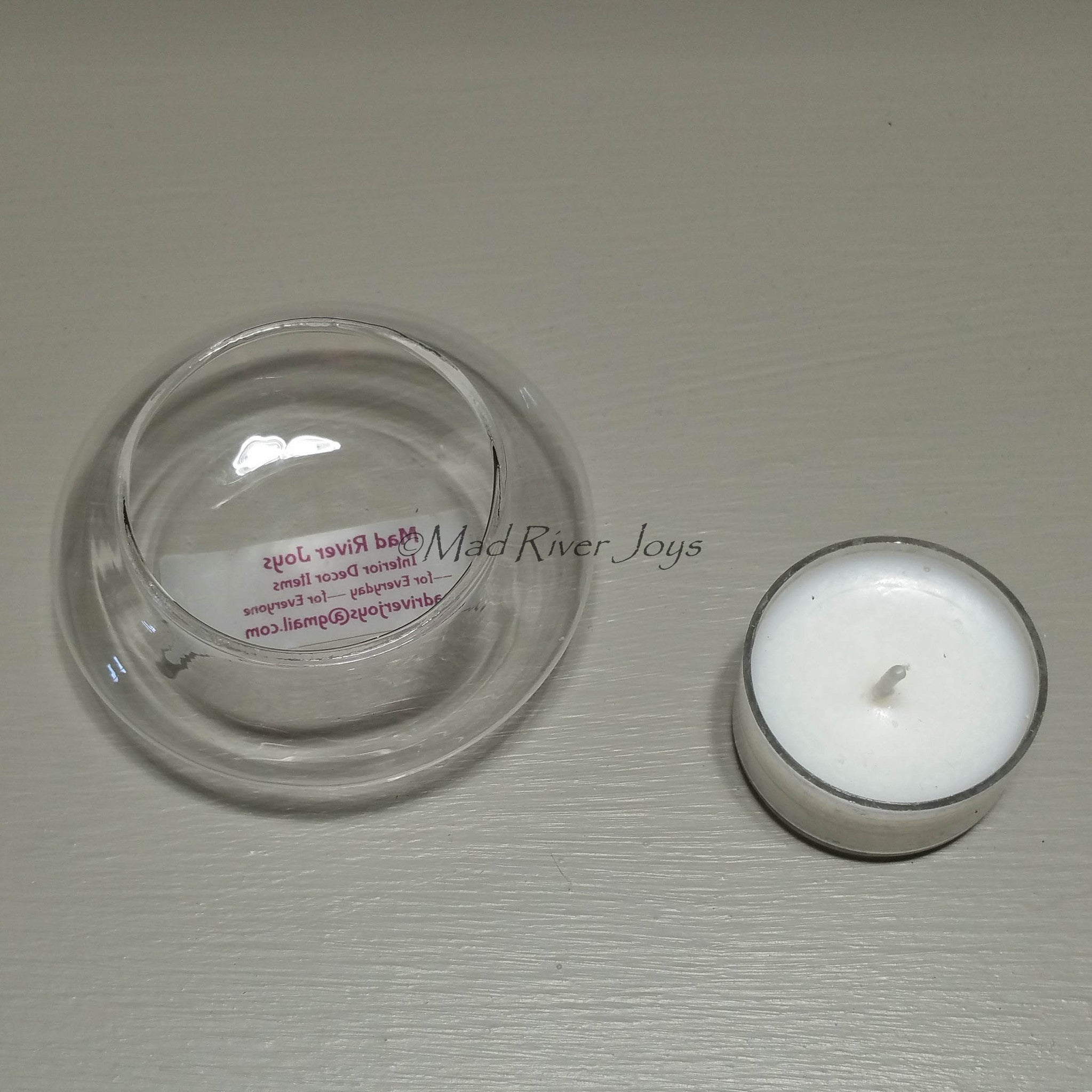 Tea Lights--Floating--Tea Light Candle in Floating Glass Holder