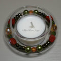 Tea Lights--Floating--Autumn Beaded Tea Light Set