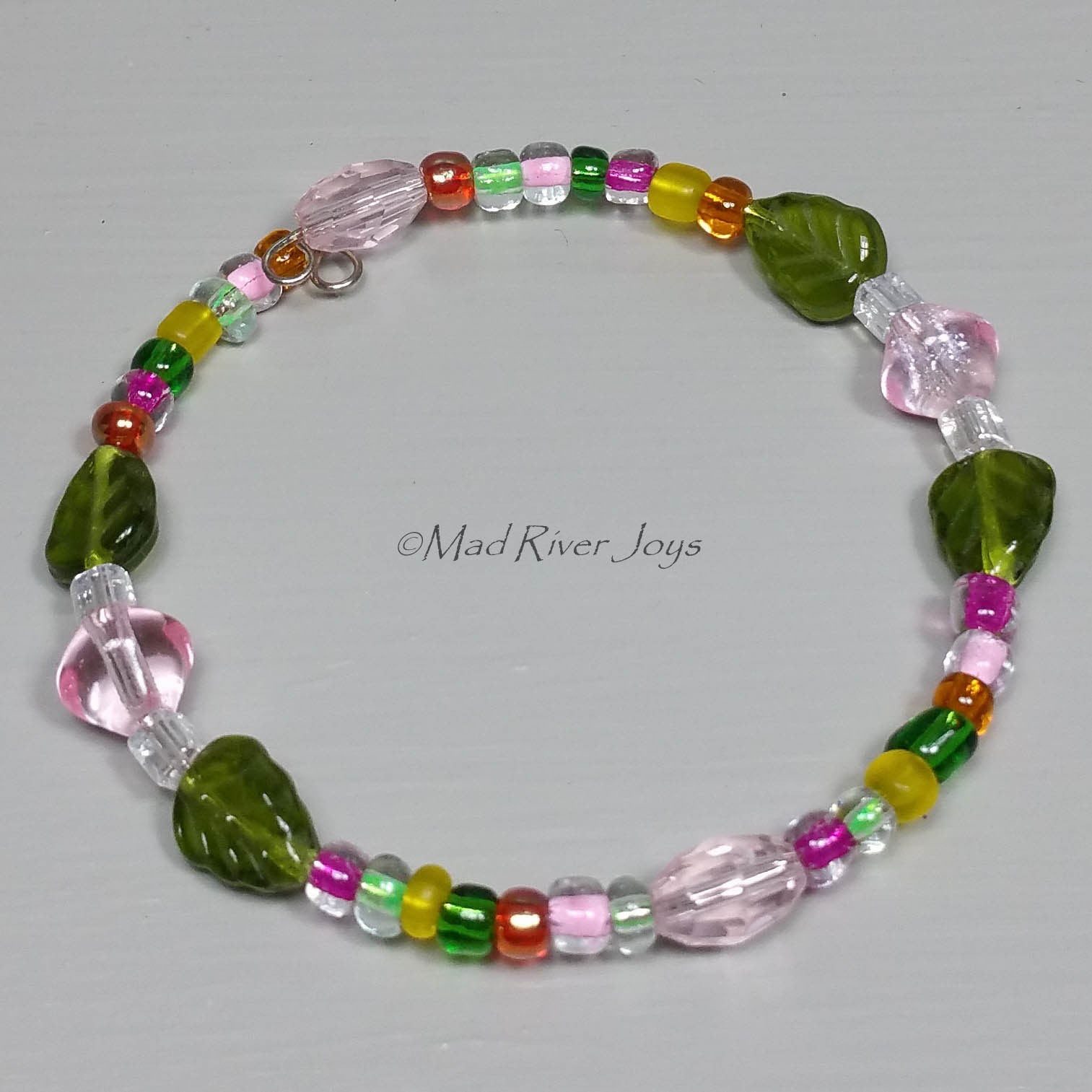 Tea Lights--Floating--Pink Berry Beaded Tea Light Set