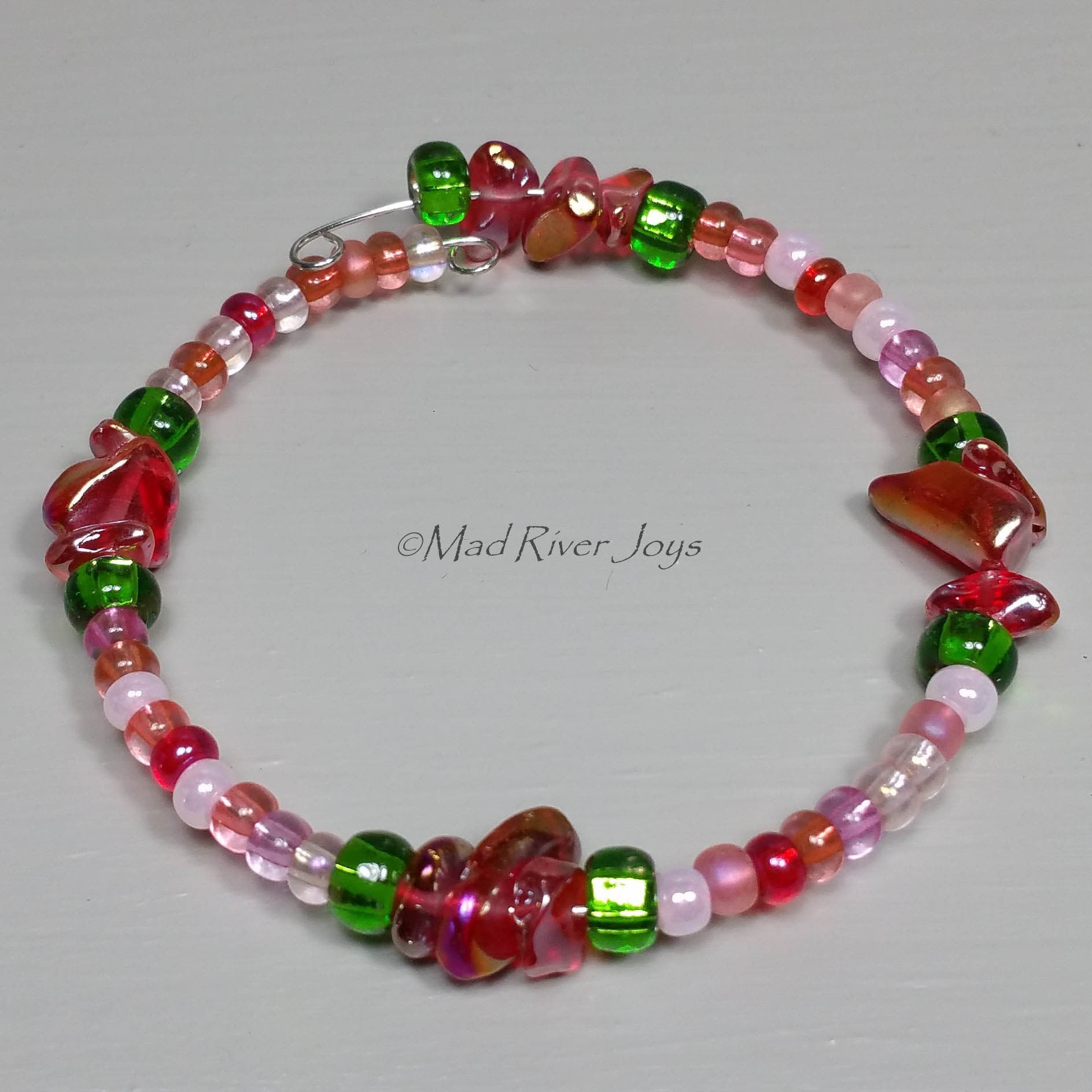 Tea Lights--Floating--Strawberry Beaded Tea Light Set