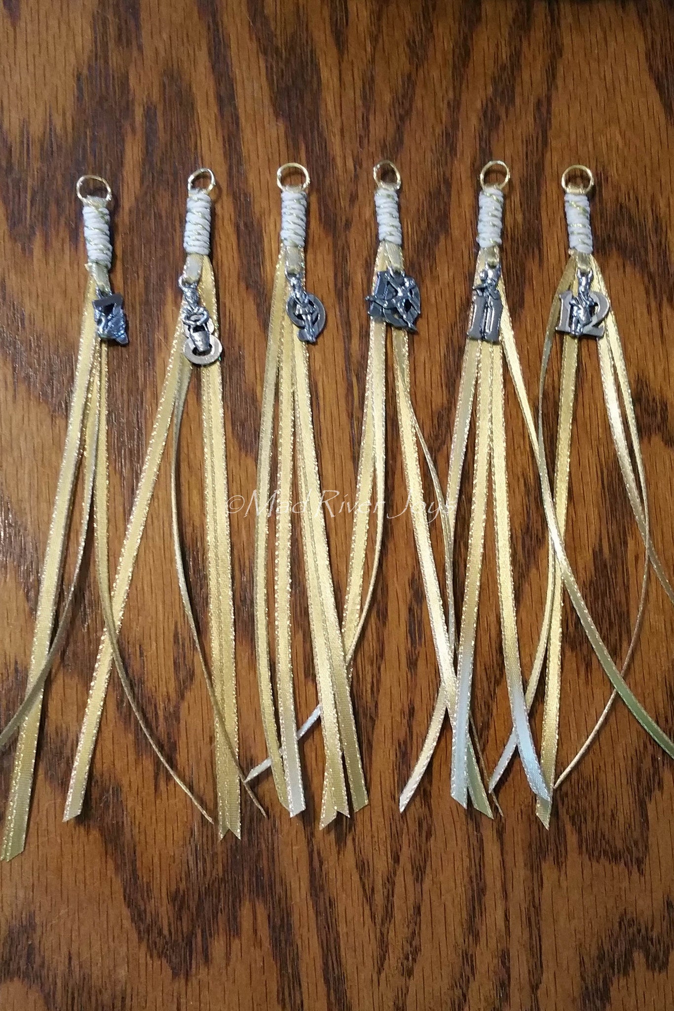 Ornaments--Silver Twelve Days of Christmas--Set of 12