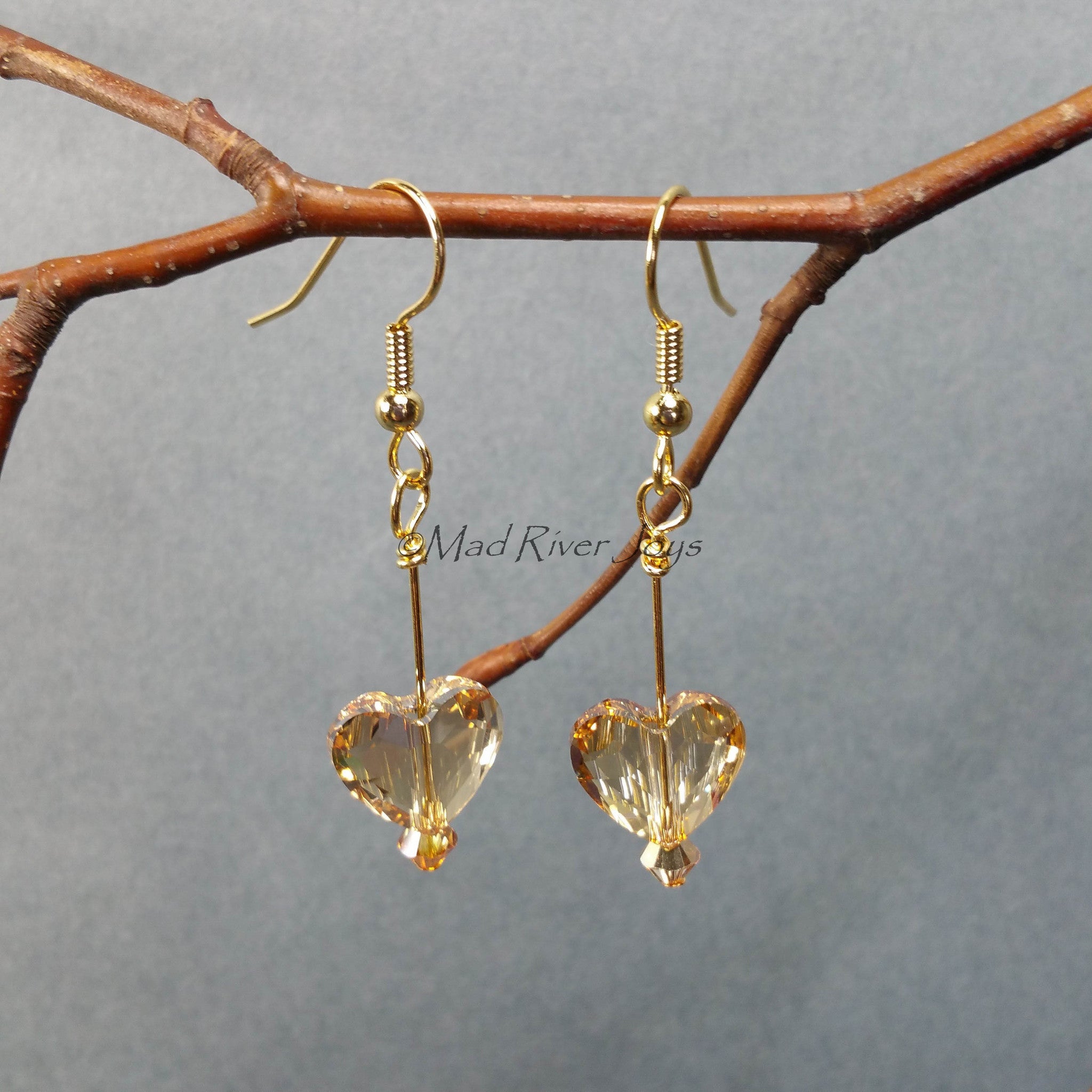 Earrings--Hearts Afire