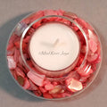 Tea Lights--Non-Floating--Coral Crushed Shell Tea Light Set
