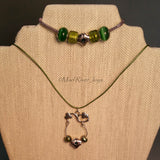 Necklace--Shamrocks and Pearls
