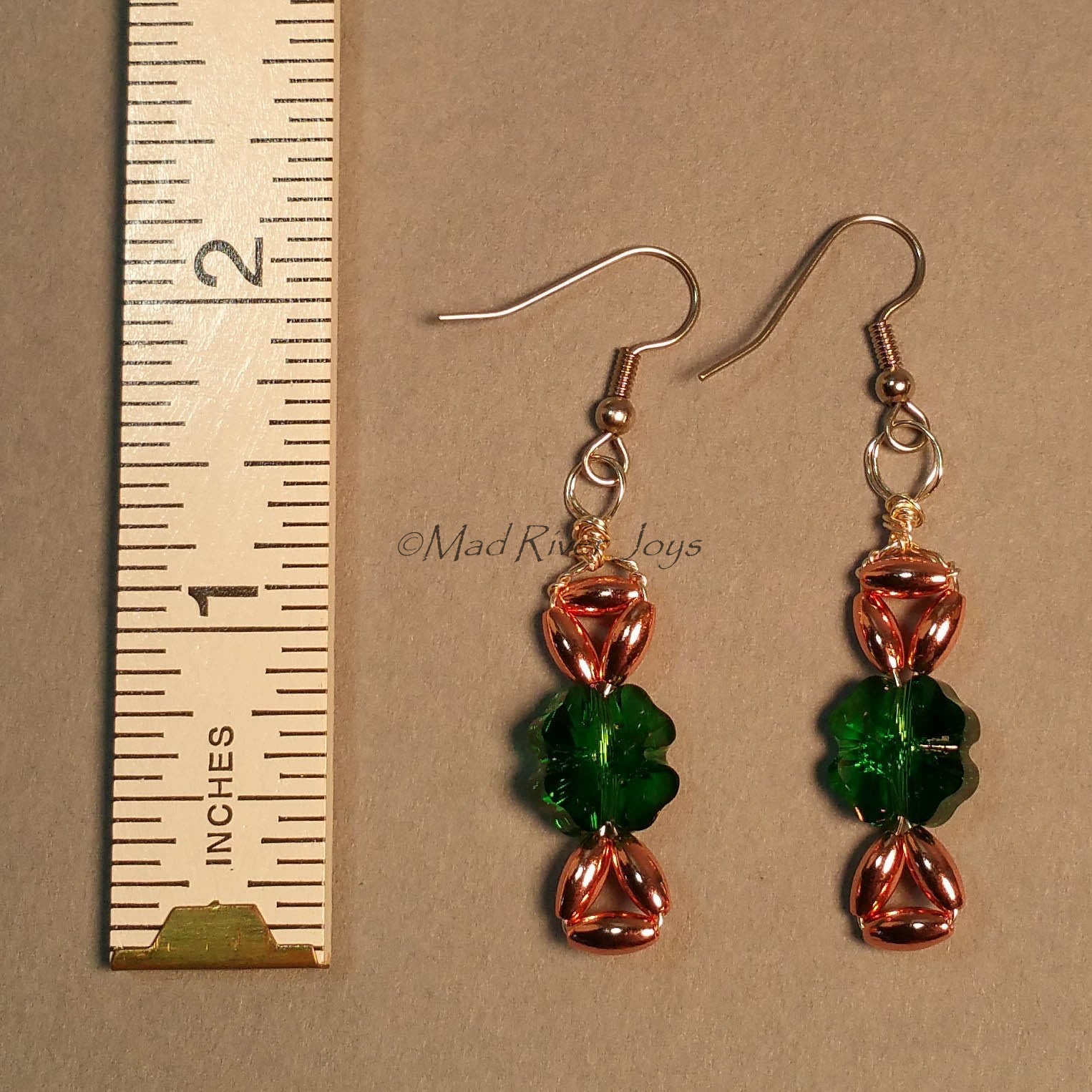 Earrings--Celtic Knotted Clover