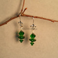 Earrings--Double Fleur de Lis