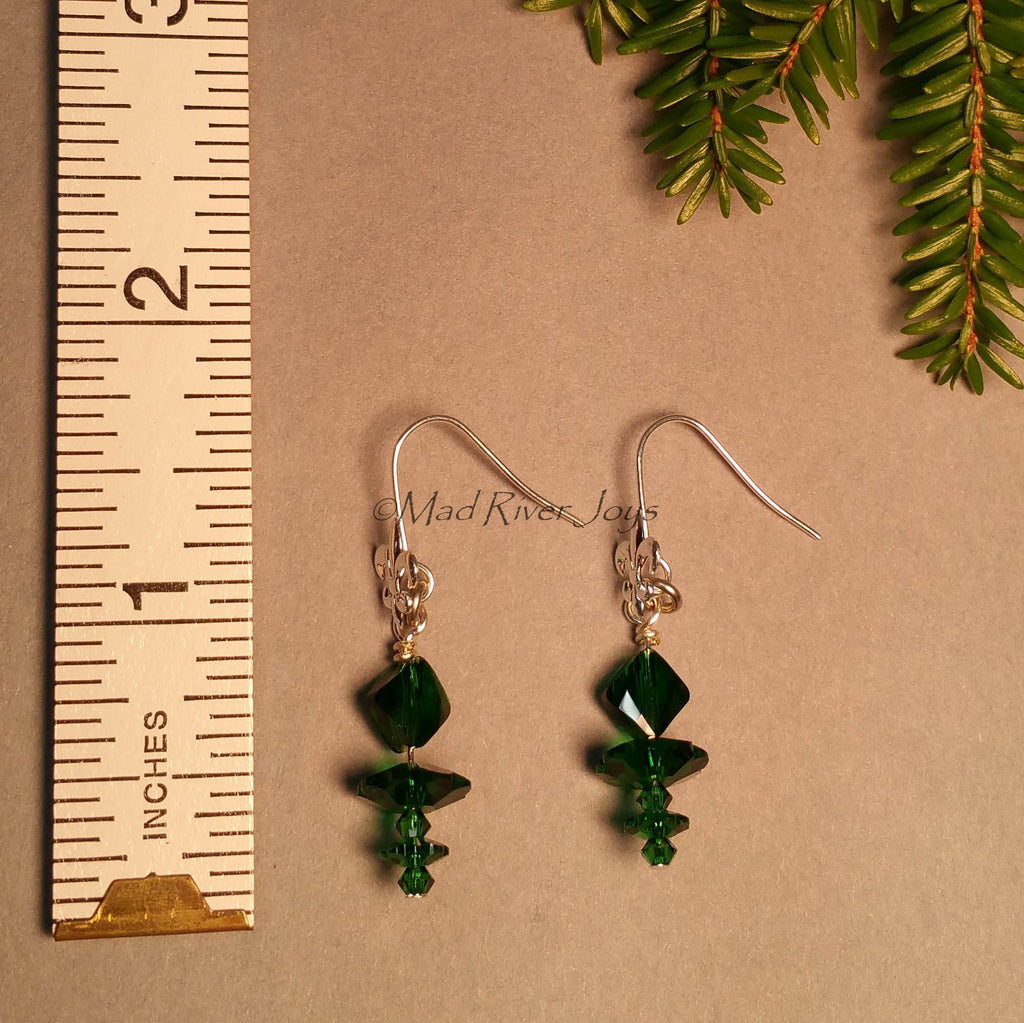 Earrings--Double Fleur de Lis