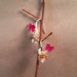 Earrings--Flutterbyes--Fuchsia