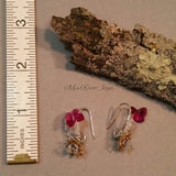 Earrings--Flutterbyes--Fuchsia