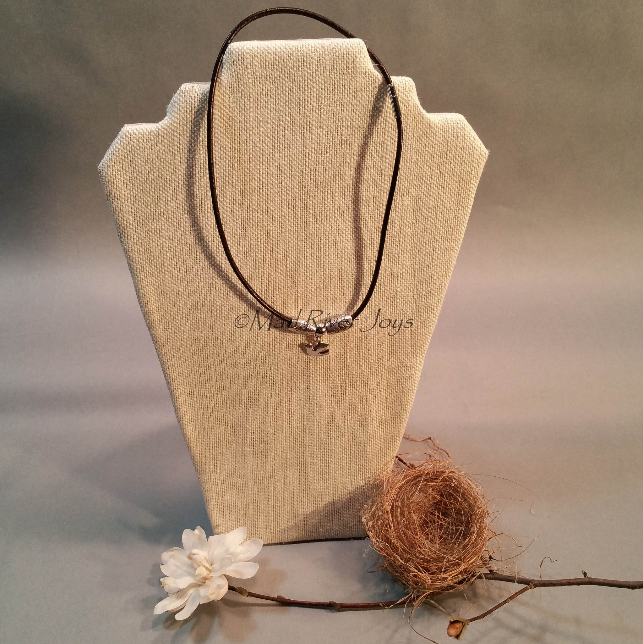 Necklace--Silver Dove