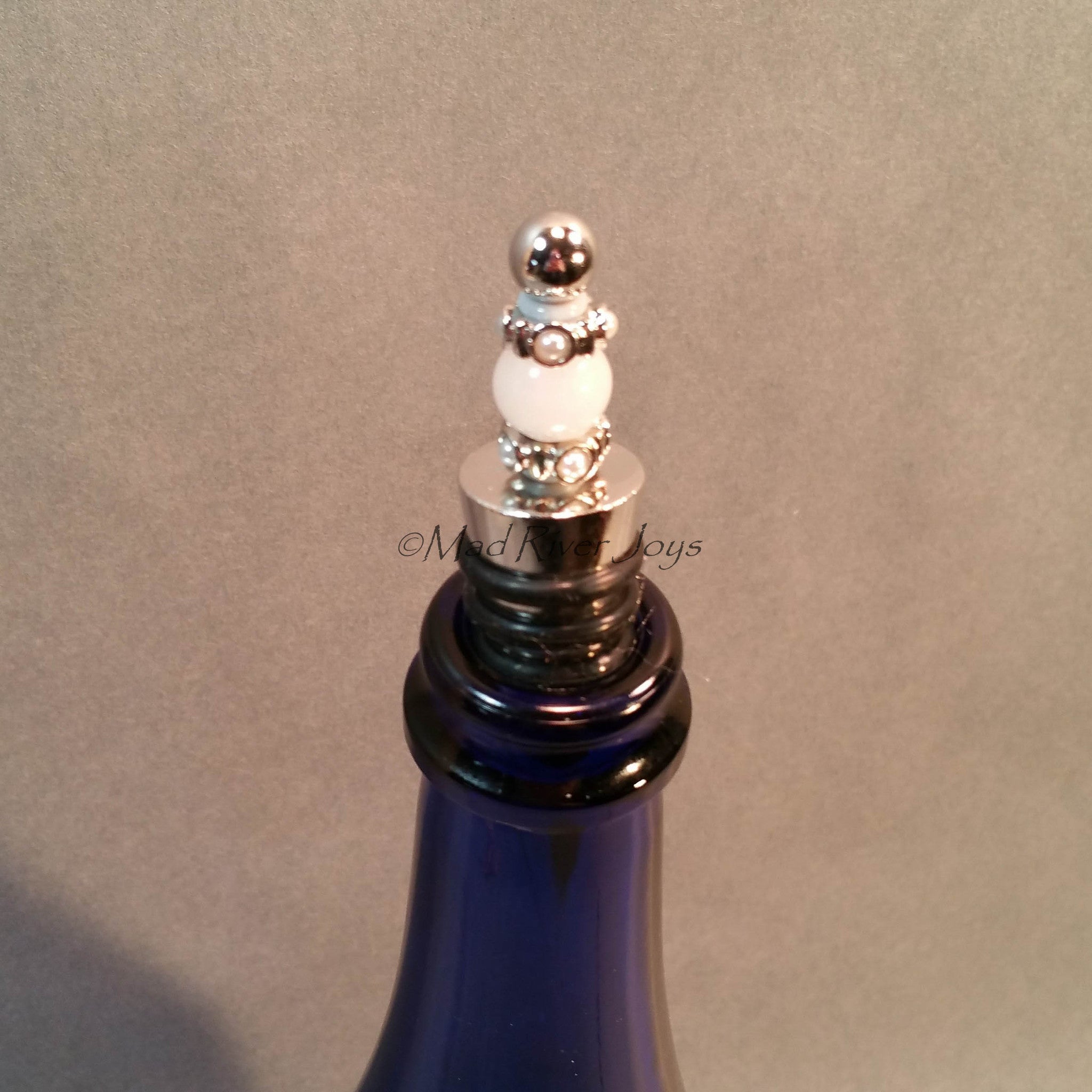 Bottle Stopper--Snowy Quartz