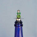 Bottle Stopper--Green Dot
