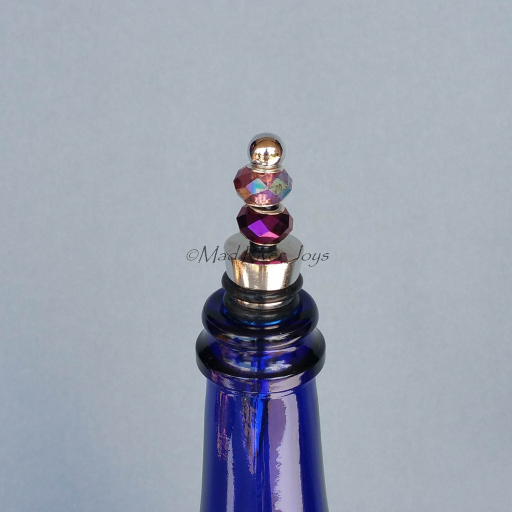 Bottle Stopper--Metallic Purple