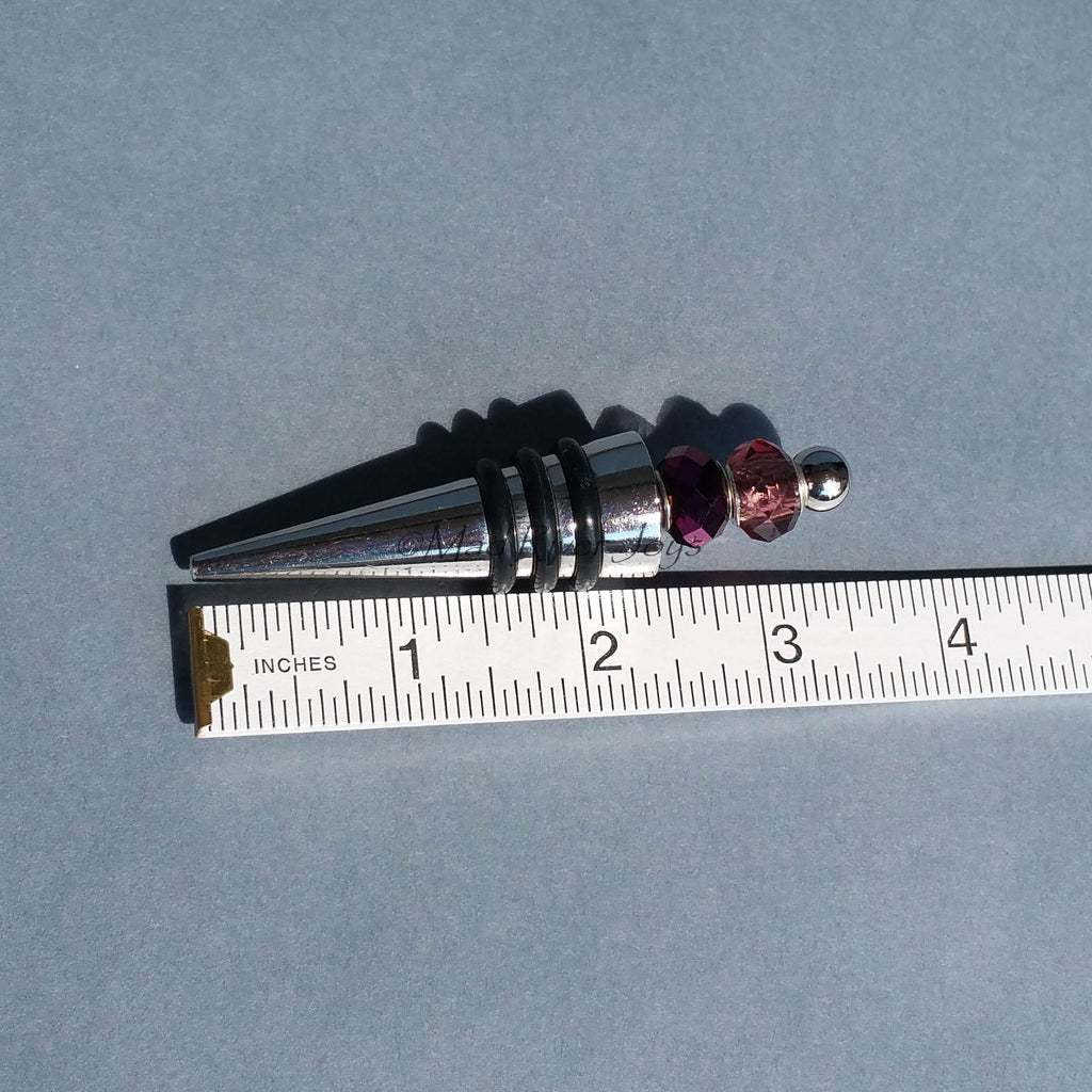 Bottle Stopper--Metallic Purple