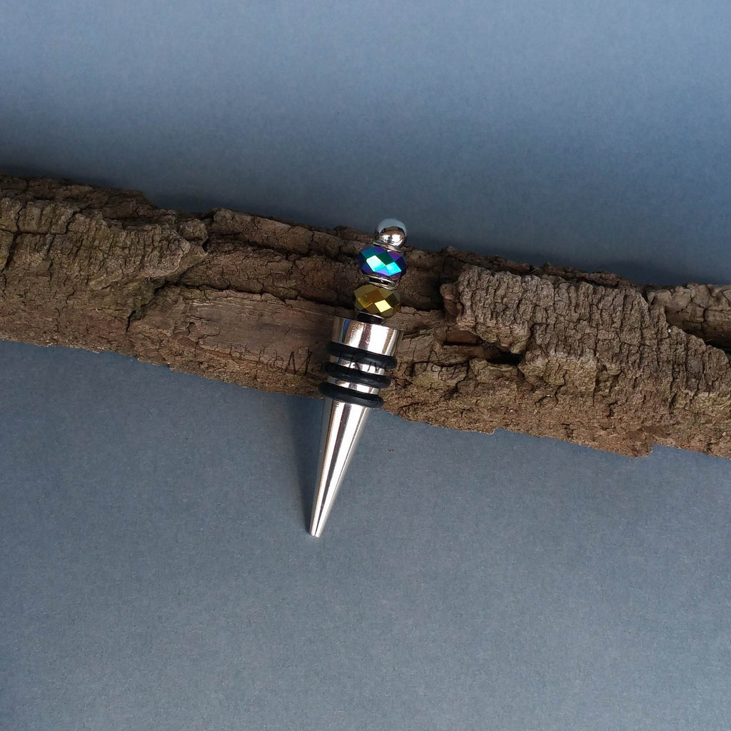 Bottle Stopper--Golden Rainbow