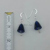 Earrings--Crystal Blue Bells