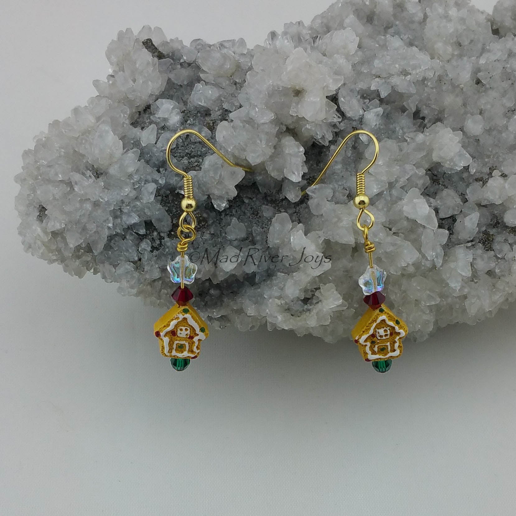 Earrings--Gingerbread House