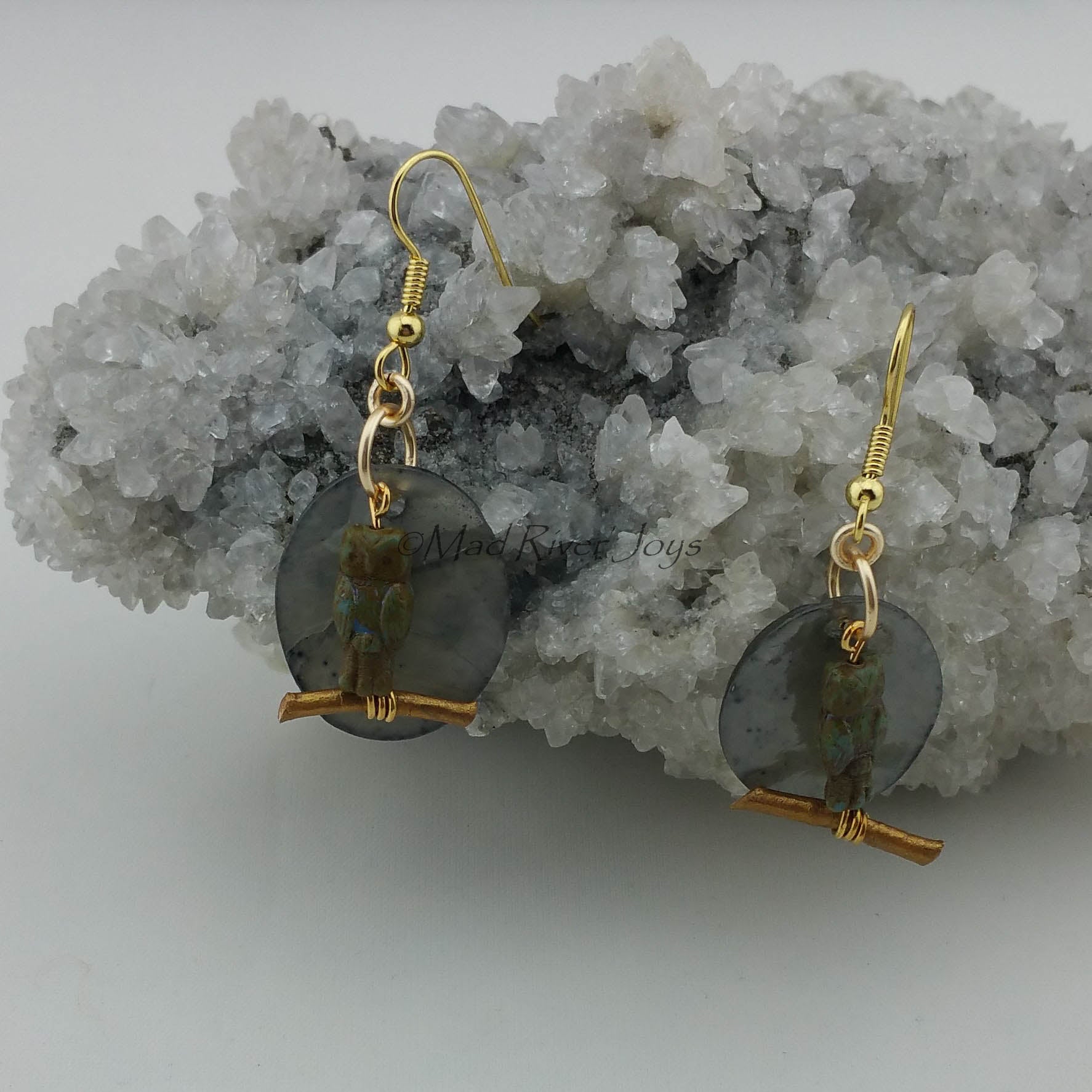 Earrings--Owl Silhouette
