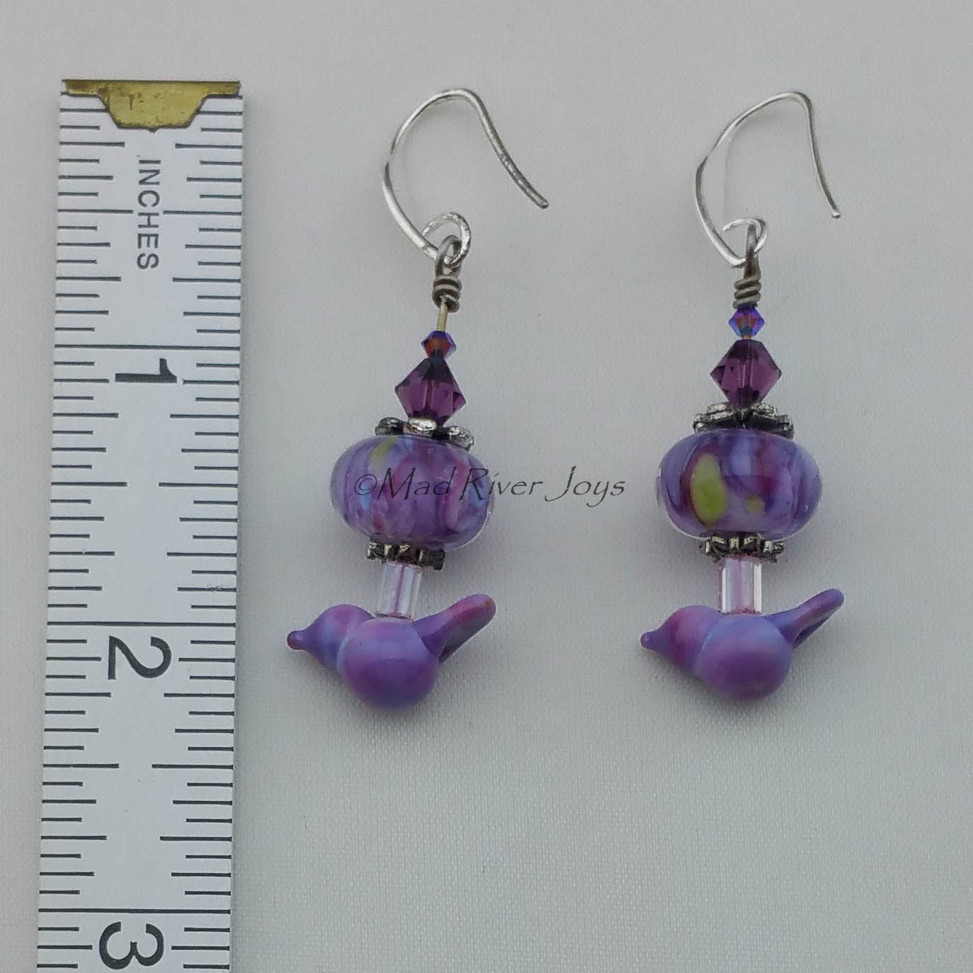 Earrings--Blissful Lampwork