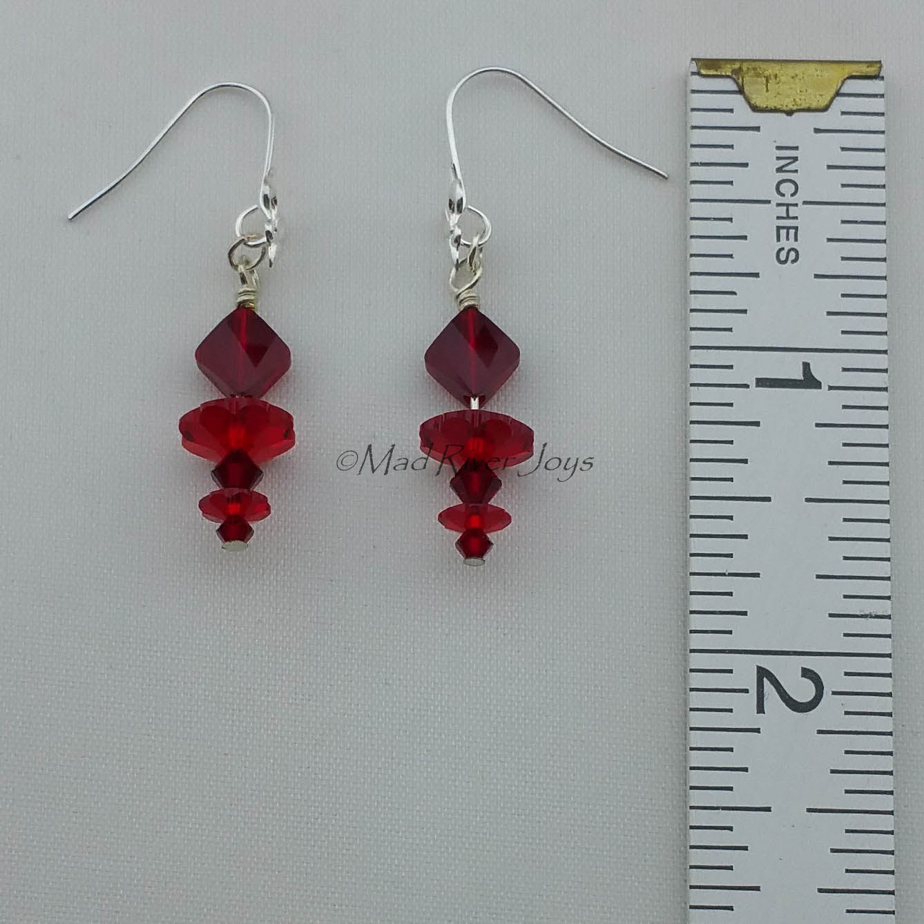 Earrings--Double Fleur de Lis