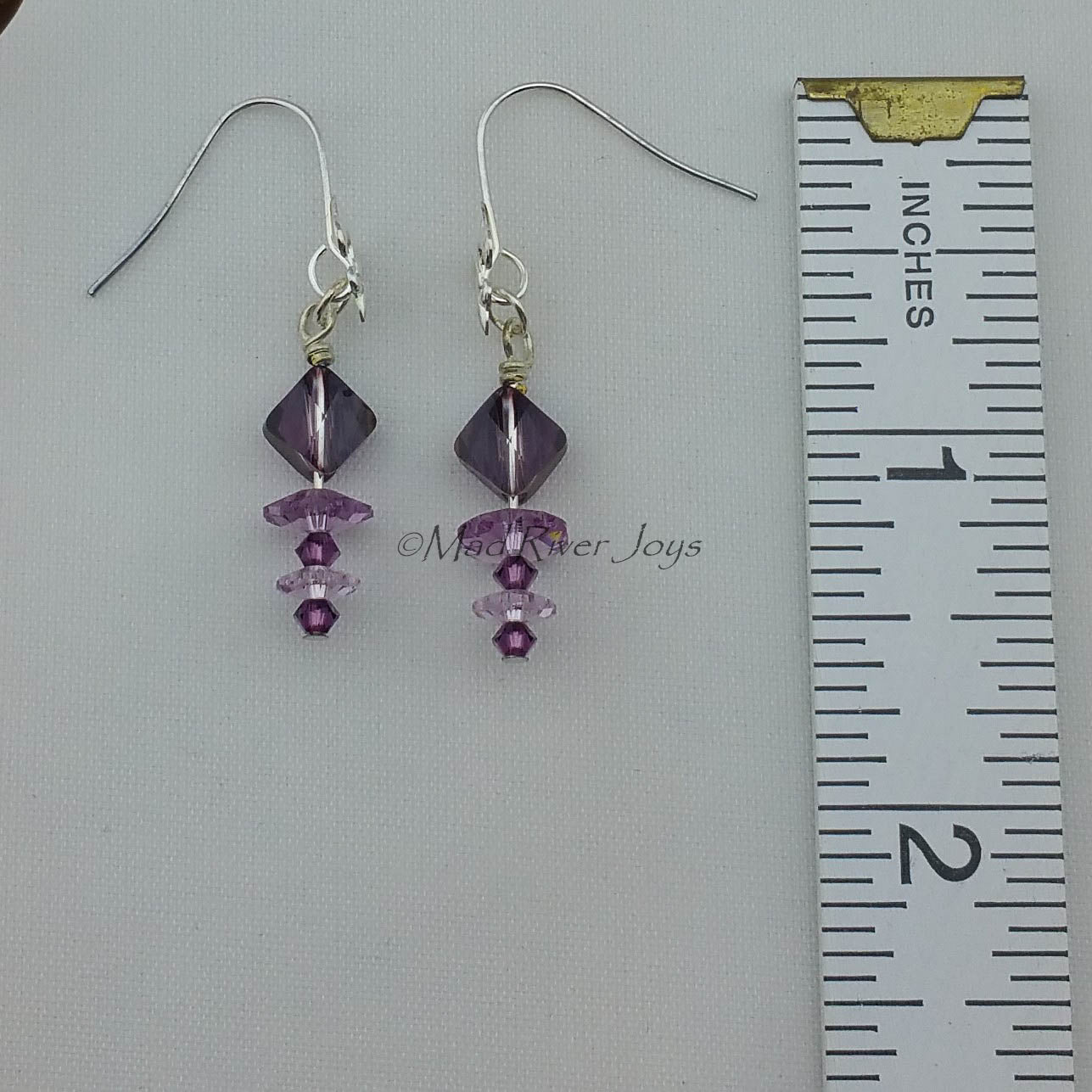 Earrings--Double Fleur de Lis