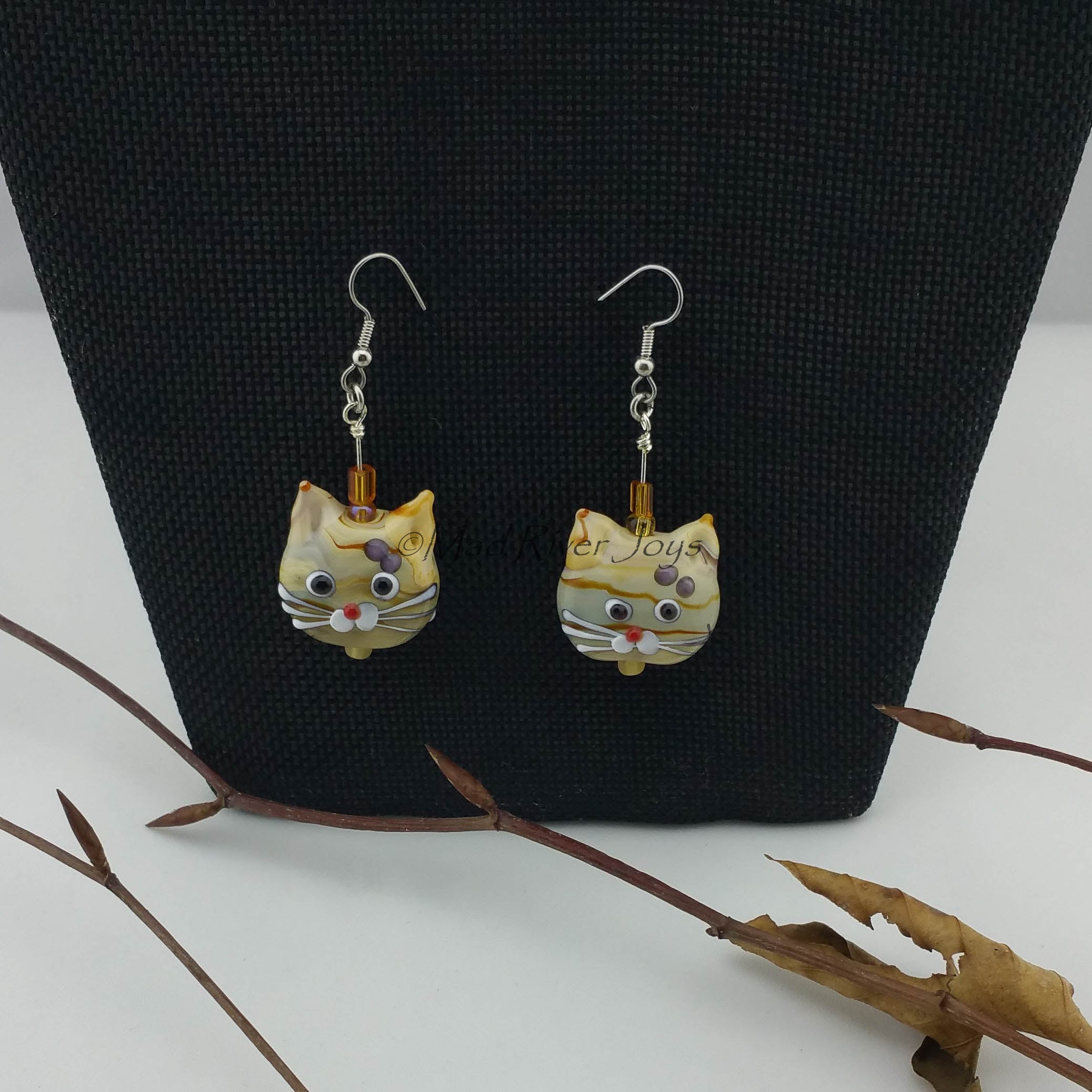 Earrings--Kitty