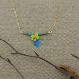 Necklace--Floral Swing--Daisy