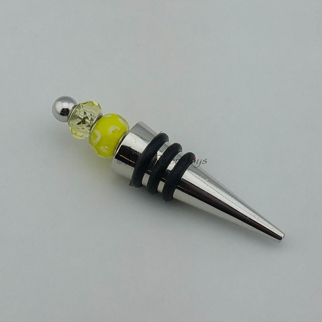 Bottle Stopper--Lemon Meringue