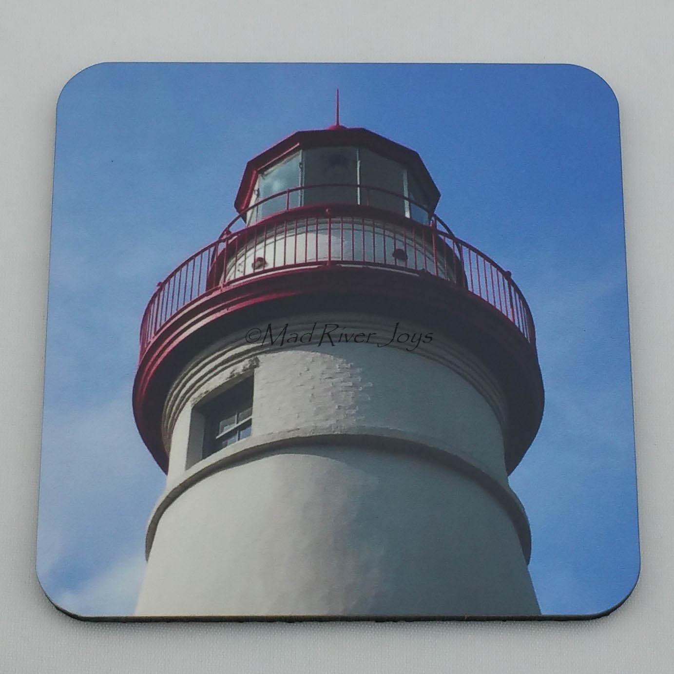 Coaster--Photo Print--Cork--Marblehead Lighthouse Lantern Room