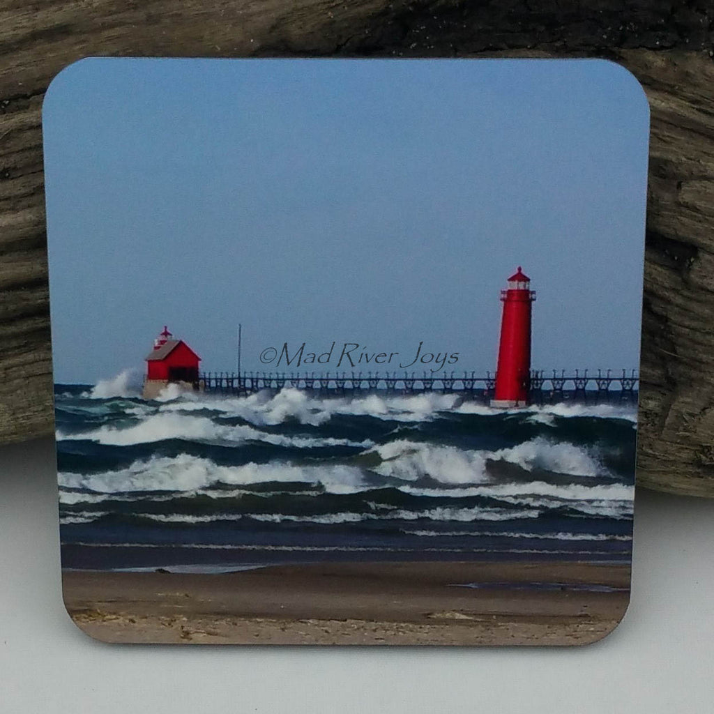Coaster--Photo Print--Cork--Grand Haven Lighthouse