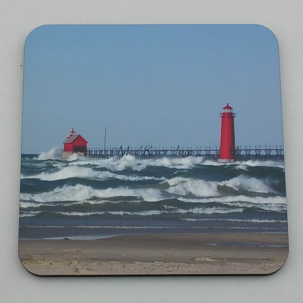 Coaster--Photo Print--Cork--Grand Haven Lighthouse