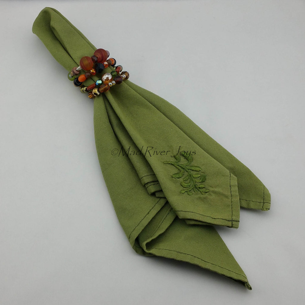 Napkin Rings--Black Cat