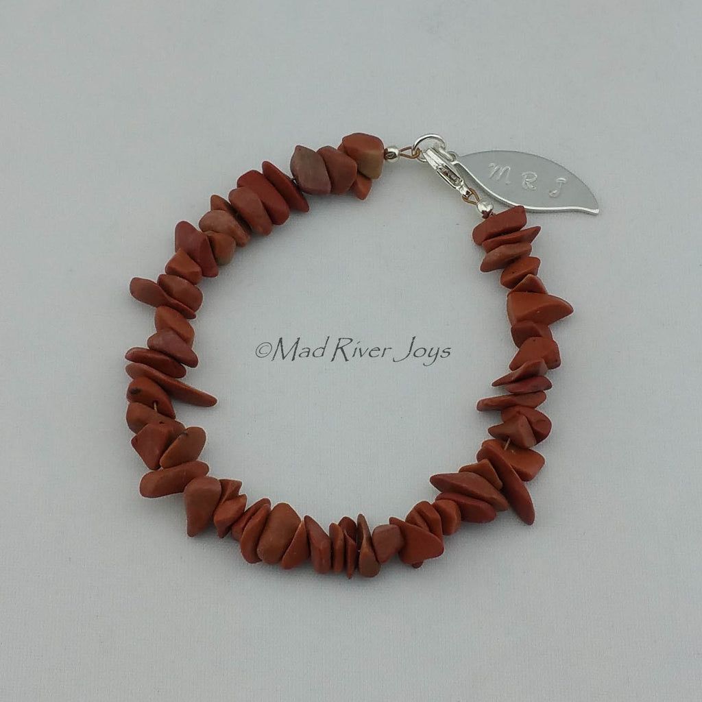 Anklet--Natural Stone Pebble