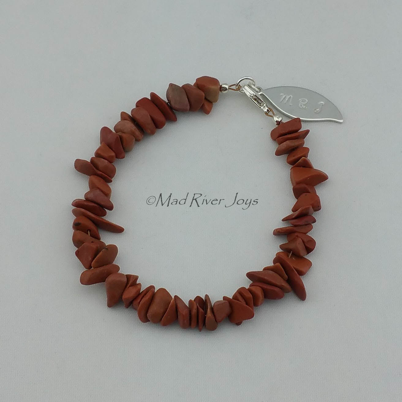 Bracelet--Men's--Natural Stone Pebble