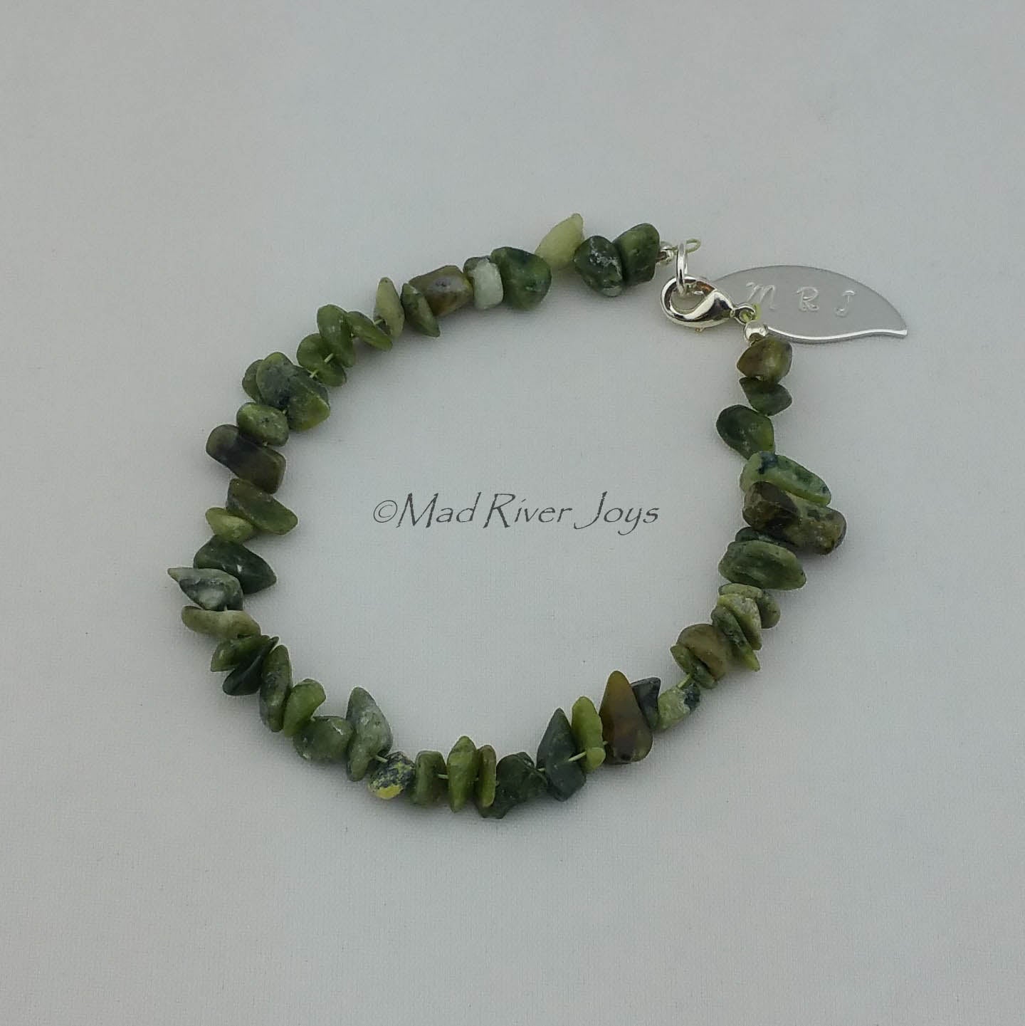 Bracelet--Men's--Natural Stone Pebble