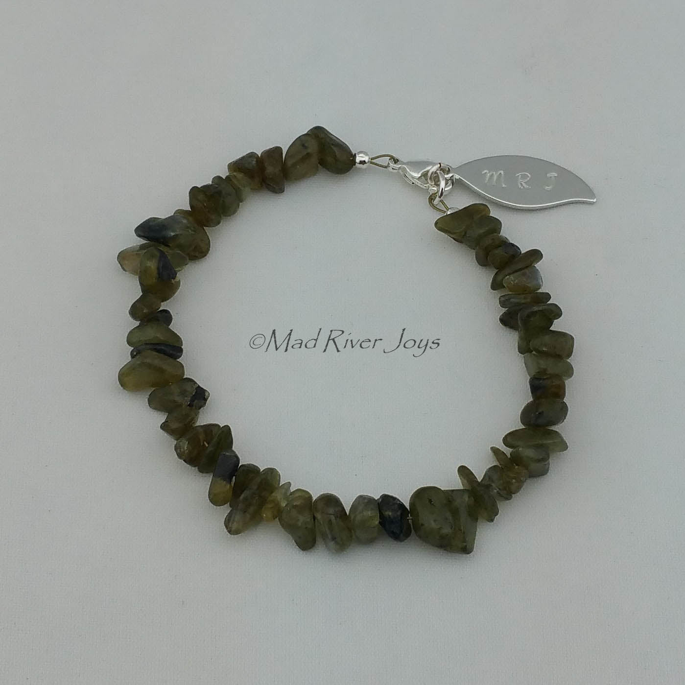 Bracelet--Natural Stone Pebble