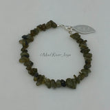 Bracelet--Men's--Natural Stone Pebble