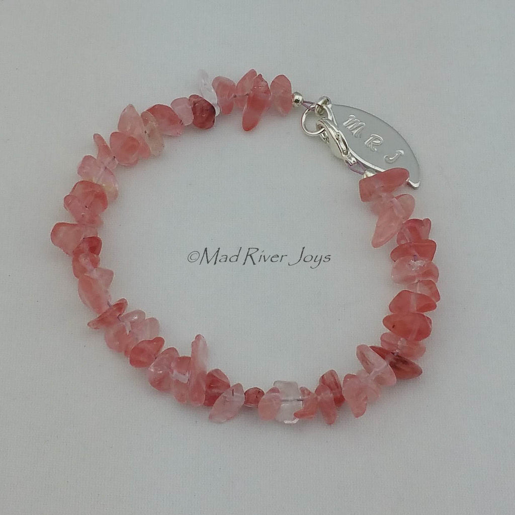 Anklet--Natural Stone Pebble