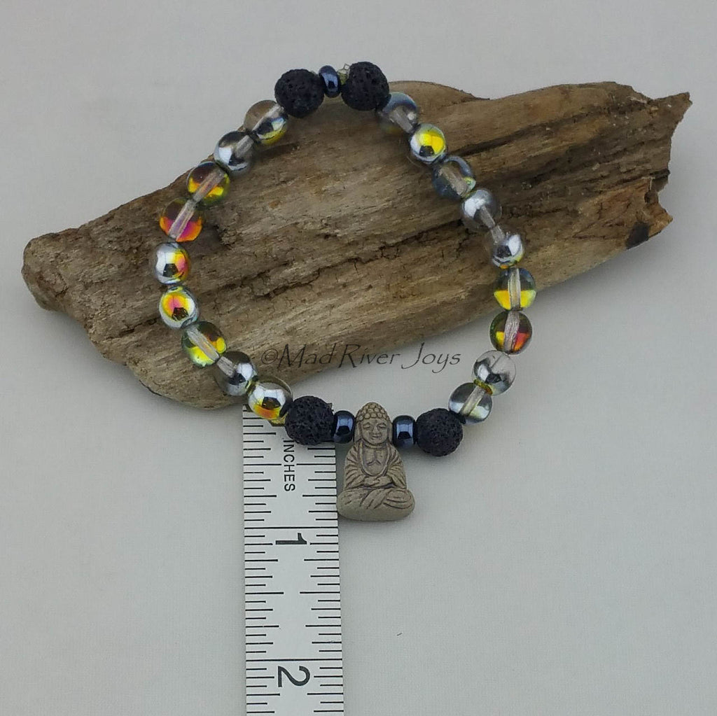 Bracelet--Stretch--Aroma--Charm--Druk--8mm