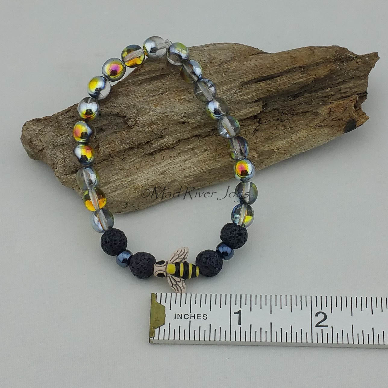 Bracelet--Stretch--Aroma--Charm--Druk--8mm