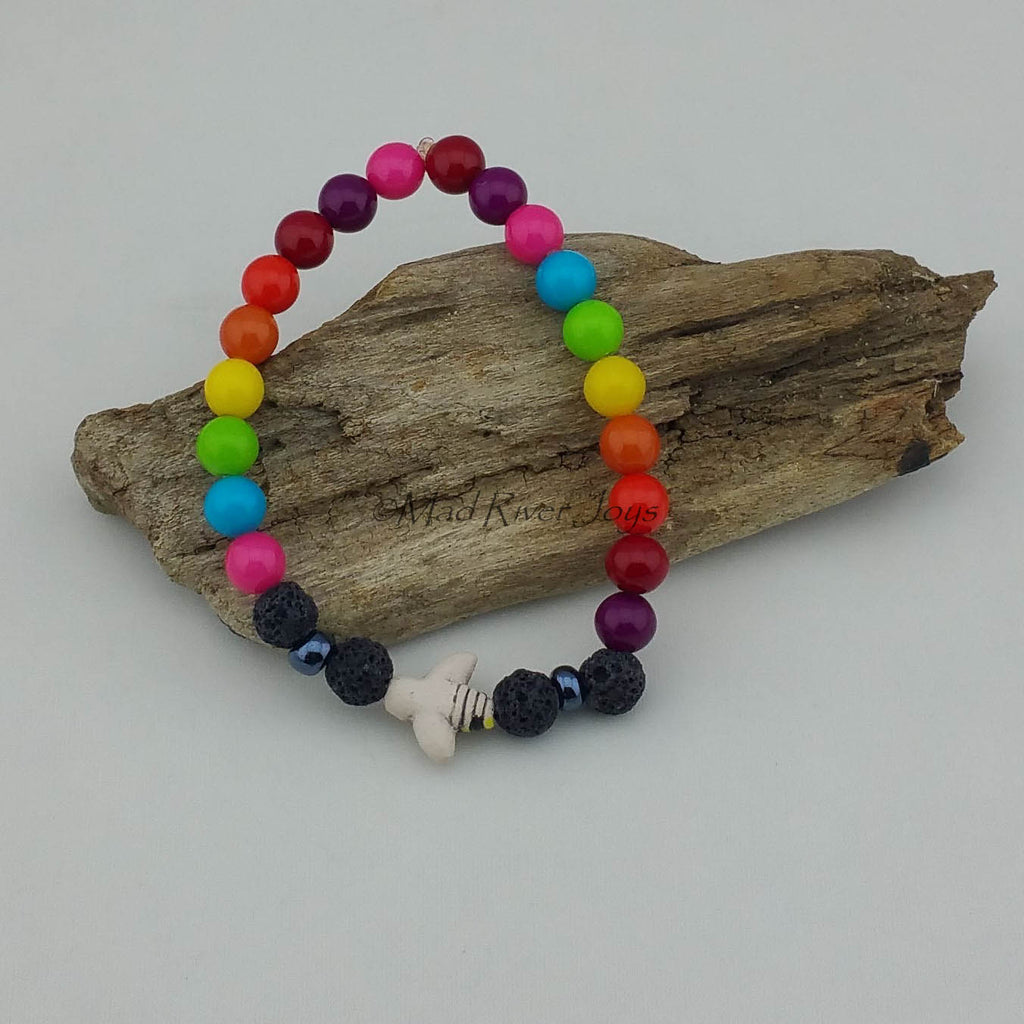 Bracelet--Stretch--Aroma--Charm--Druk--8mm