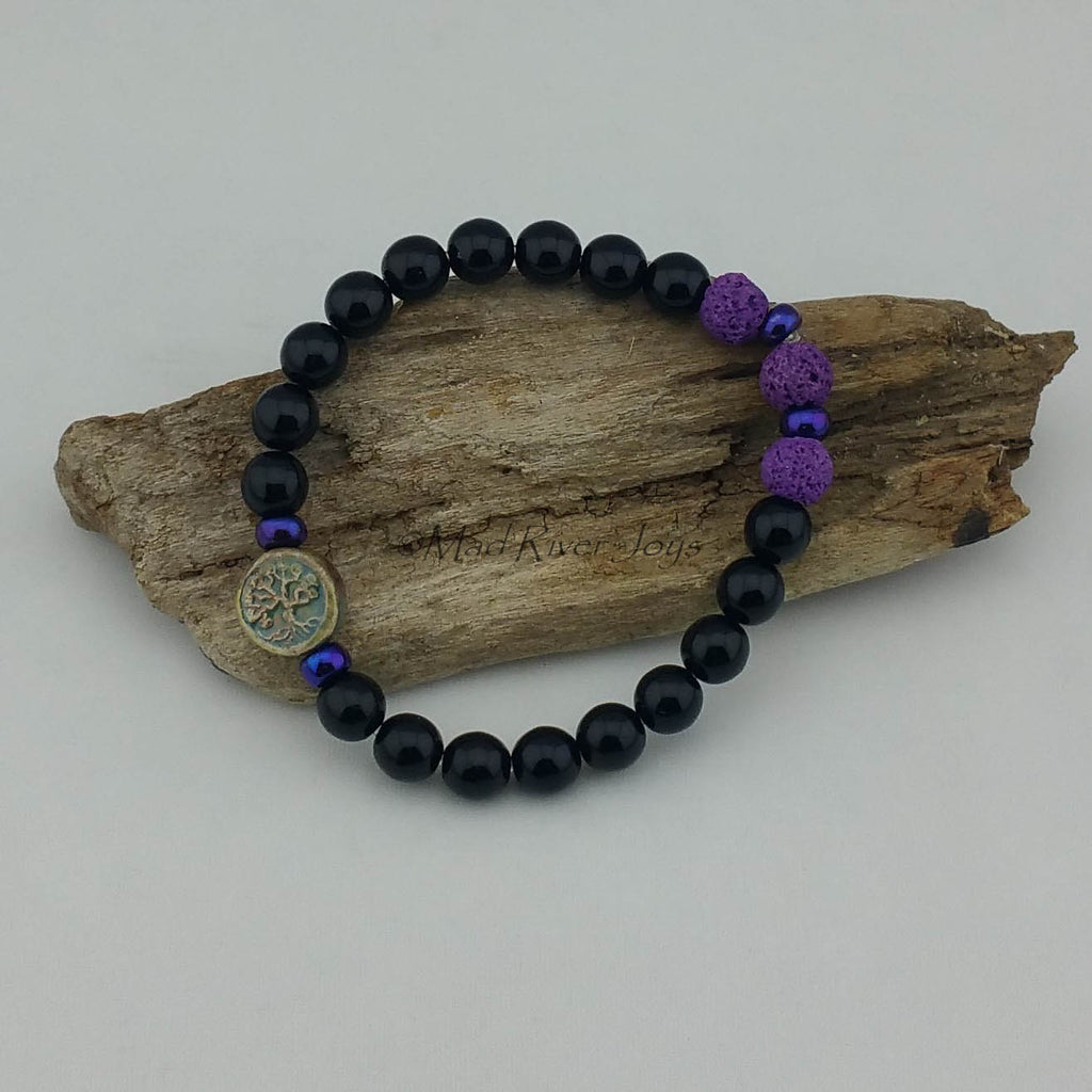 Bracelet--Stretch--Aroma--Charm--Druk--8mm