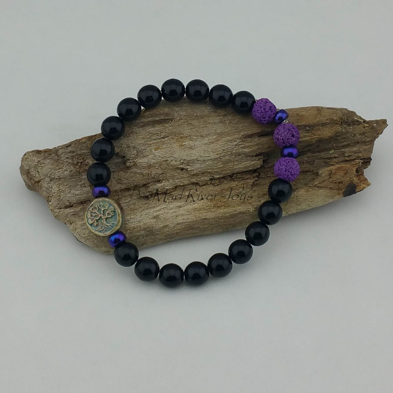 Bracelet--Stretch--Aroma--Charm--Druk--8mm