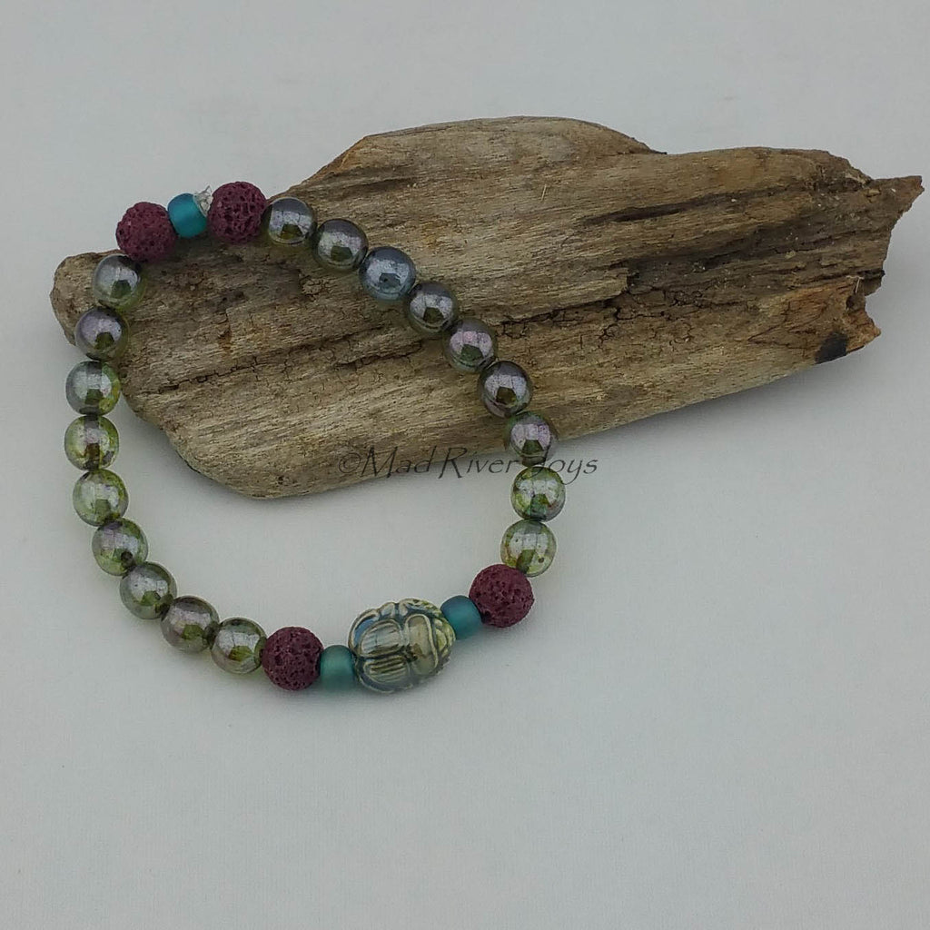 Bracelet--Stretch--Aroma--Charm--Druk--8mm