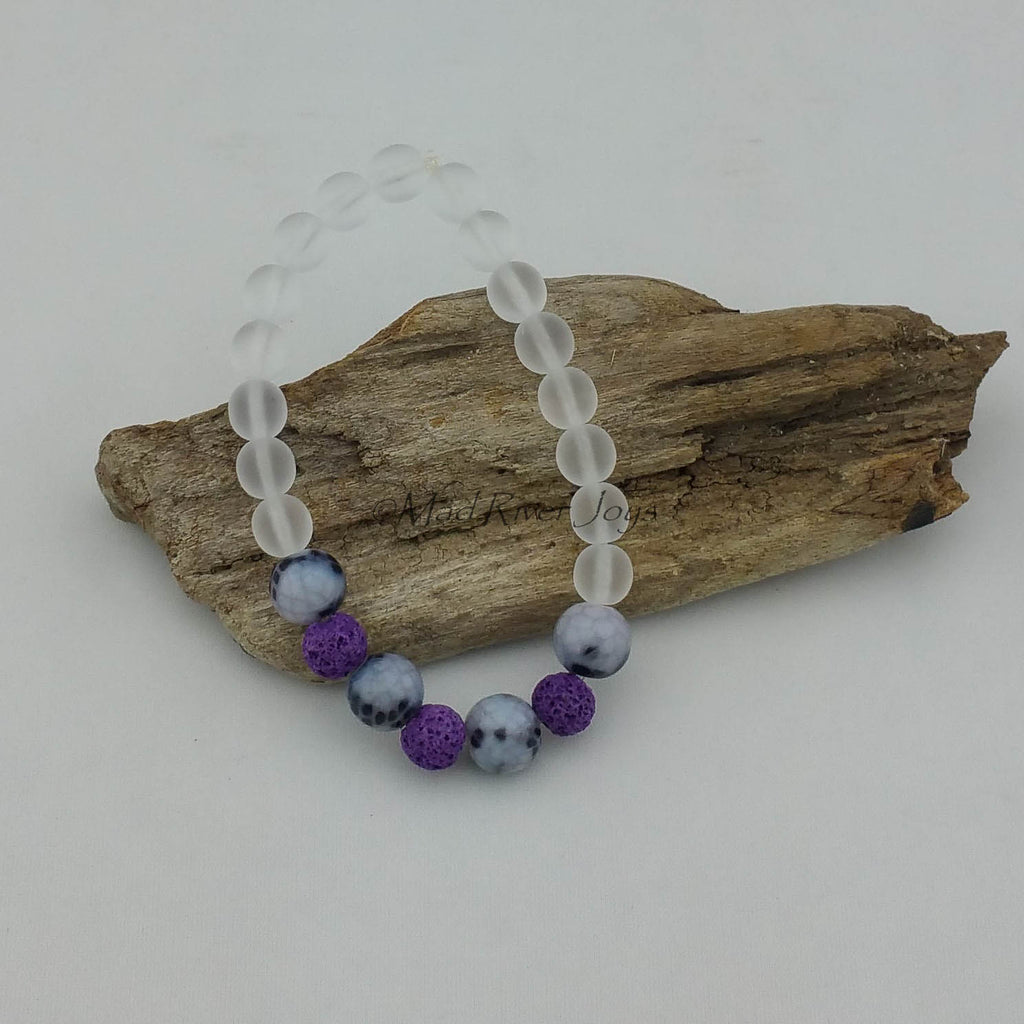 Bracelet--Stretch--Aroma--Druk--8mm