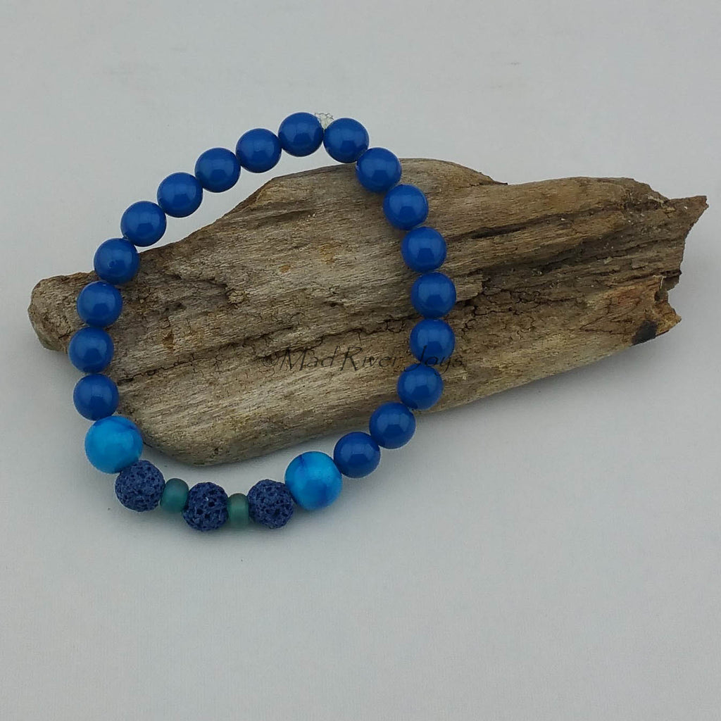 Bracelet--Stretch--Aroma--Druk--8mm