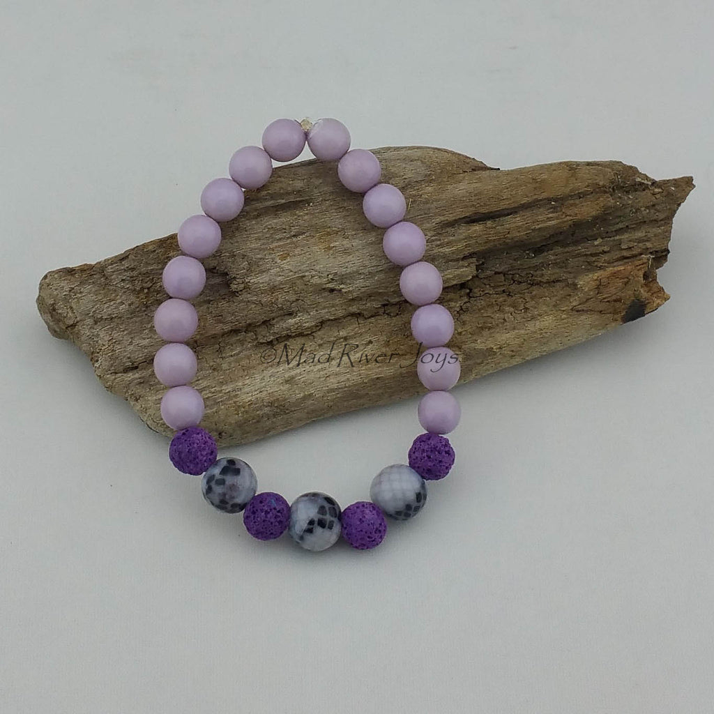 Bracelet--Stretch--Aroma--Druk--8mm