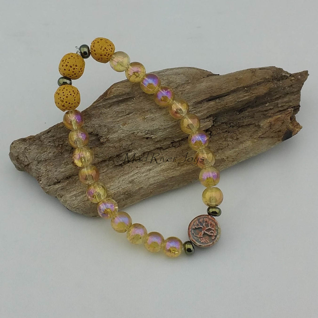 Bracelet--Stretch--Aroma--Charm--Druk--8mm