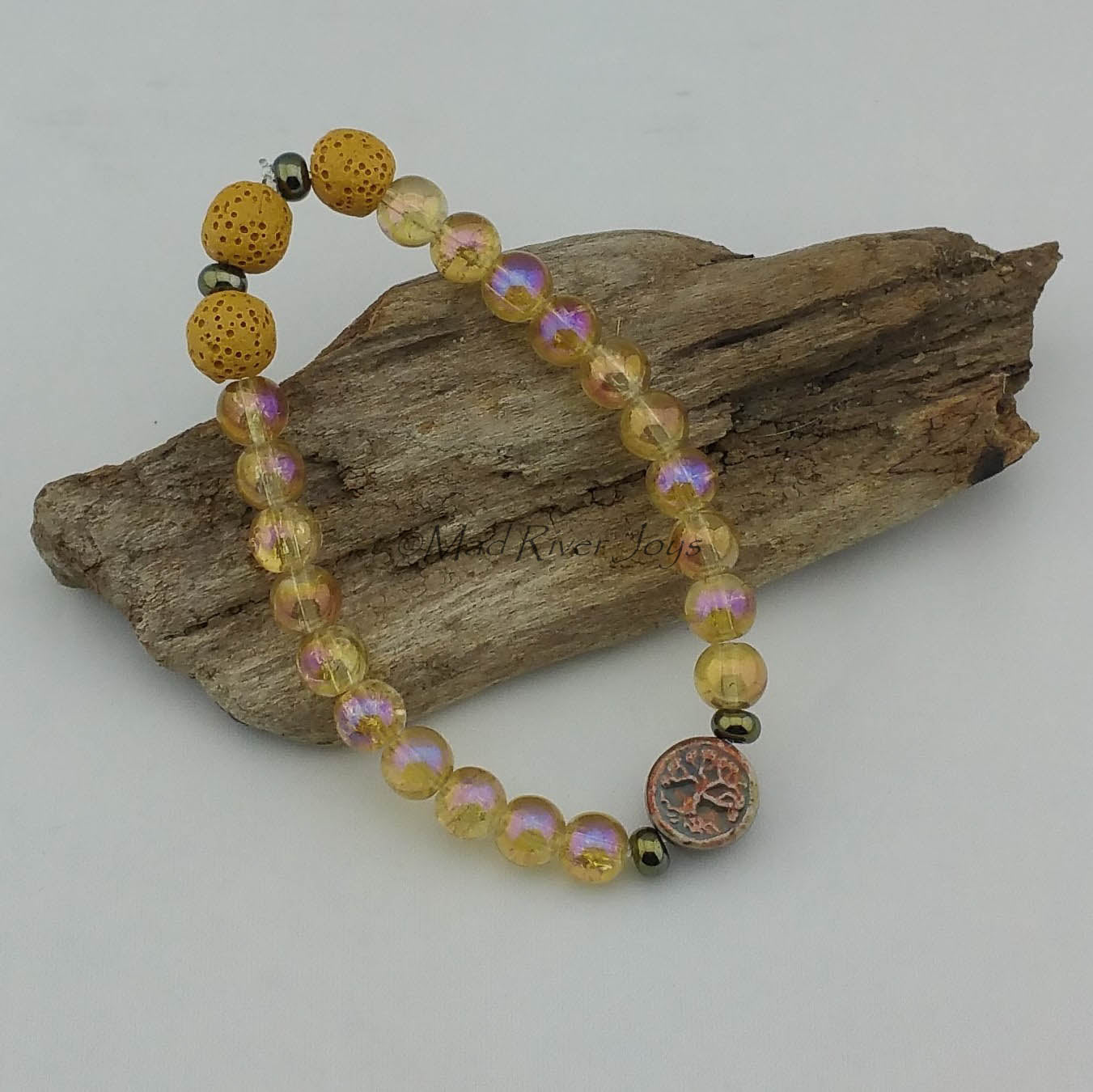 Bracelet--Stretch--Aroma--Charm--Druk--8mm