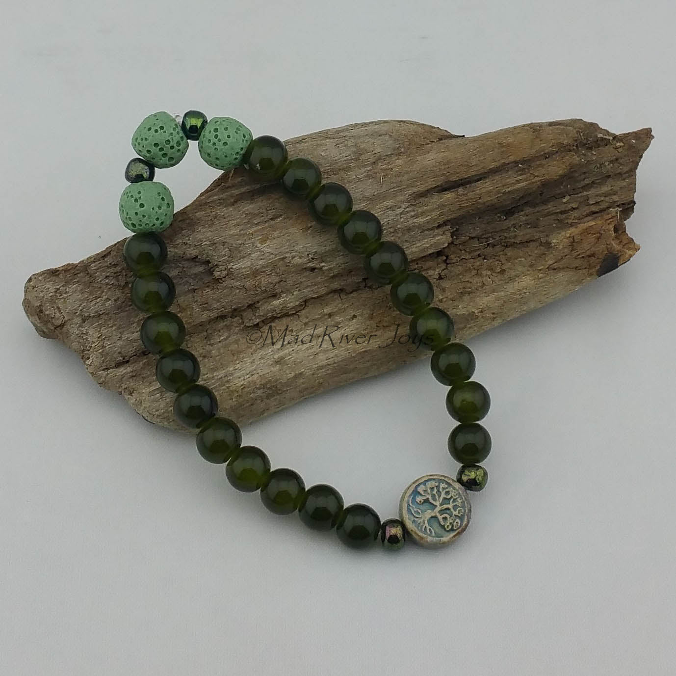 Bracelet--Stretch--Aroma--Charm--Druk--8mm